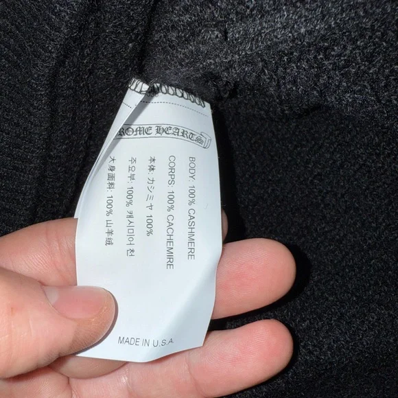 Chrome Hearts Black Sweater with White Embroidery - Picture 4 of 5